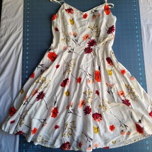 Cottagecore Floral Garden Flowy Dress - whimsical vintage feel tea party